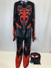 Spider-Man Miles Morales Halloween Costume Kids Size 9-10 Black Spiderman