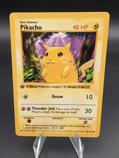 Pikachu [1st Edition] #58 Prices | Pokemon Base Set | Pokemon Cards