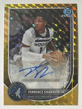 Terrence Shannon Jr. 2025-26 Bowman Chrome Auto Gold Geometric Refractor /50 KG