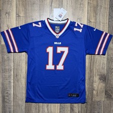 NWT Buffalo Bills Josh Allen Nike Blue Home Football Game Jersey Youth L 110