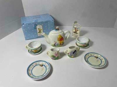 Hallmark Disney Classic Winnie the Pooh and Friends Porcelain Mini Tea Set 10 Pc