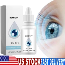 1/2/3 Pack Color Changing Eye Drops, Change Eye Color #Sky Blue 10ml