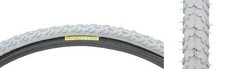Primo 24x1 38 Clincher Wire Wheelchair Tire - Durable Gray Rubber Easy Roll