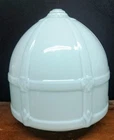 Large Antique Art Deco White Milk Glass Cathedral/Gothic/School Light Shade 11.5
