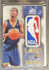 2009-10 Roy Hibbert Pacers Georgetown Upper Deck UD SP Game Used NBA Logoman 8/8