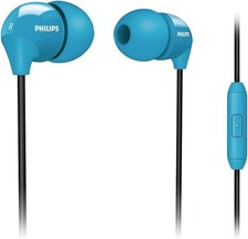 Philips SHE3575BB/28 In-Ear Headset Earphones Angled Acoustic Blue New BX7 