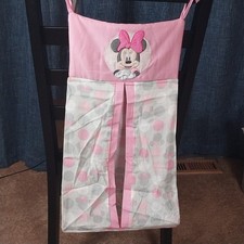 Disney Minnie Mouse Hanging Closet Diaper Stacker Storage Pink, White  Gray