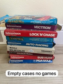 2 Intellivision Consoles in box w Huge Game Lot (READ DESCRIPTION)