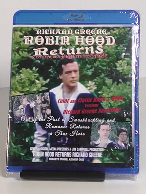 ROBIN HOOD RETURNS in COLOR/BLACK & WHITE Narrated by RICHARD GREENE -New/Sealed