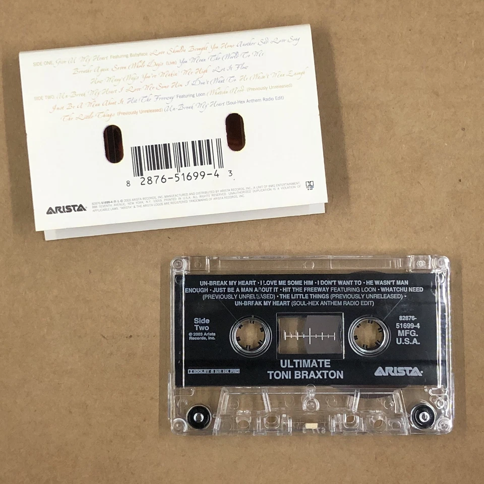 ULTIMATE TONI BRAXTON Cassette Tape 90s R&B Soul GREATEST HITS RARE USA RELEASE Foto 3 de 4