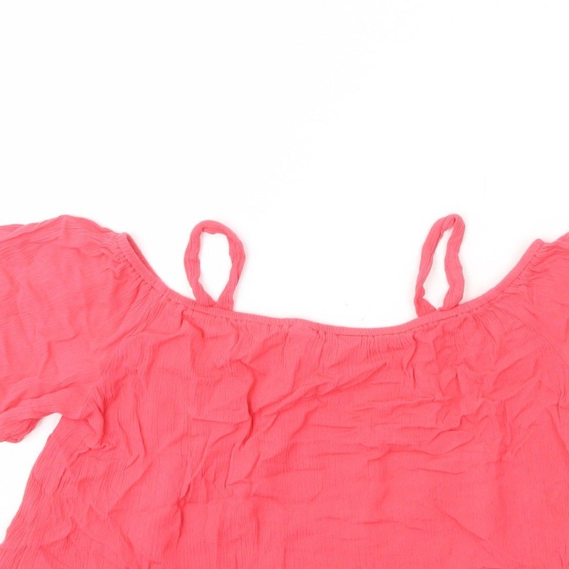 Buffalo by David Bitton Girls Basic Tank Size 12-13 Years UK '' Pink Square Neck image 6