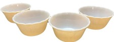Vintage Fire King Peach Luster Custard Cups 6oz Set of 4 Scalloped