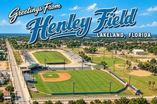 Henley Field Bryant Stadium Lakeland, Florida MODERN Postcard 4x6 Baseball E375