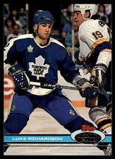 1991-92 Stadium Club Luke Richardson Toronto Maple Leafs #172