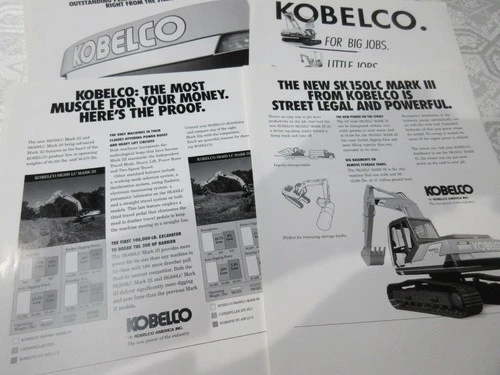Kobelco Odd  Sales Brochures 4 Pages