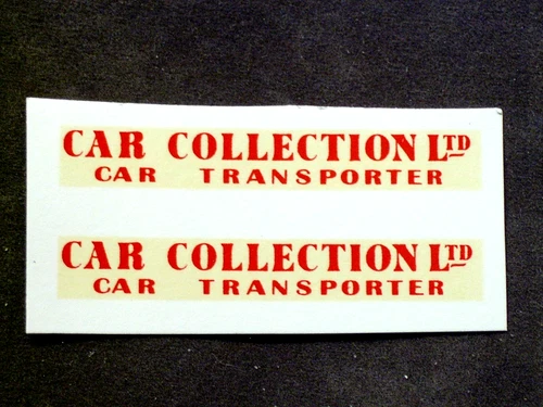 Replacement decals for Matchbox Lesney A-2-A Bedford Car Transporter Accessory