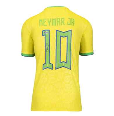 Neymar Jr. - Brazil National Team - Framed Autographed Jersey