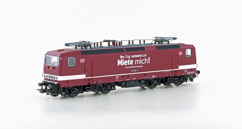 Piko 71274 Spur H0 E-Lok DBAG BR 143 250 "Miete Mich!" Ep.6 DC NEU + OVP