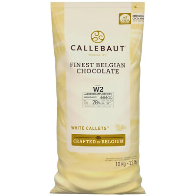 Callebaut Recipe W2 White Chocolate Callets? 22 lb. WS-409CW2554