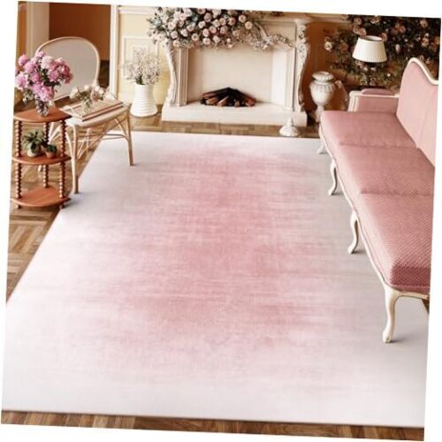 8x10 Area Rugs Rugs for Living Room Bedroom Girls, Contemporary 8'x10' Pink