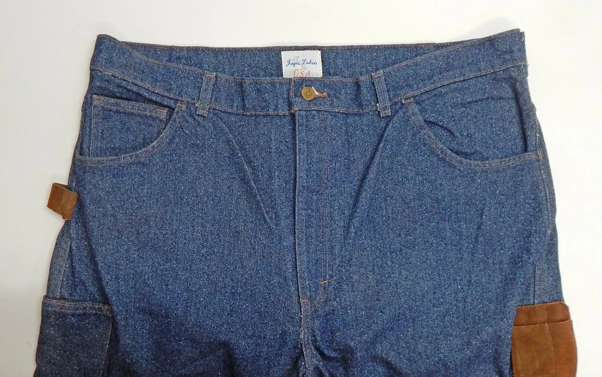 Denim jeans hotsell with leather fronts