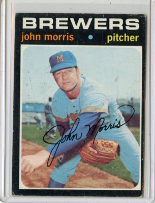 1971 Topps John Morris Milwaukee Brewers #721 HI     VG/VG+