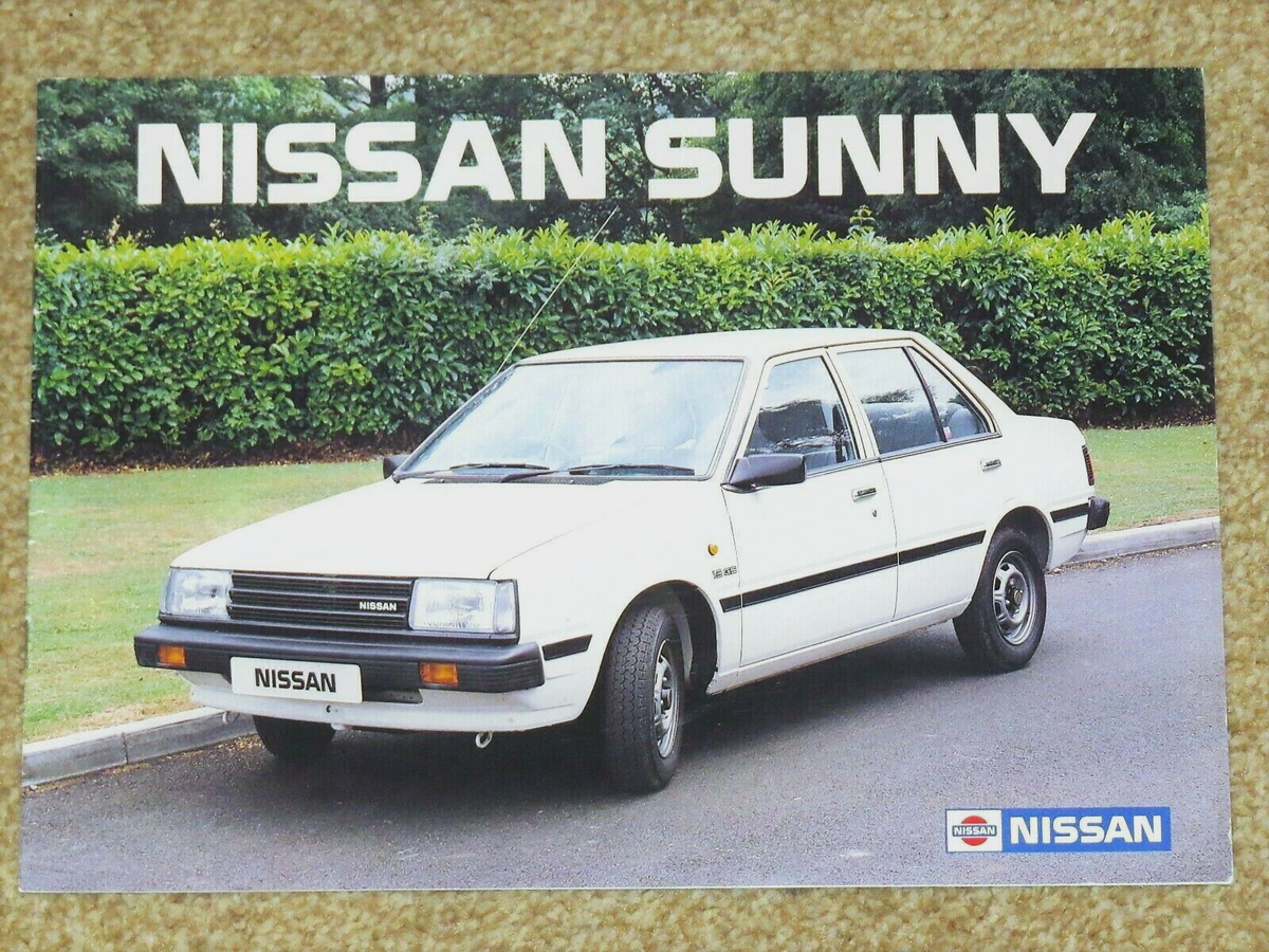 1984 NISSAN SUNNY Sales Brochure - Coupe Saloon Estates | eBay