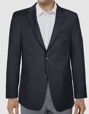  600 Tommy Hilfiger Men's Gray Modern-Fit Stretch Jacket pants 2 Piece Suit 44L