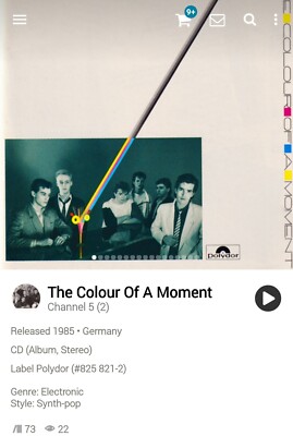 Channel 5 ~ Colour Of A Moment CD 1985 Hi-Tech AOR Soft Rock Fingerprints W.o.S
