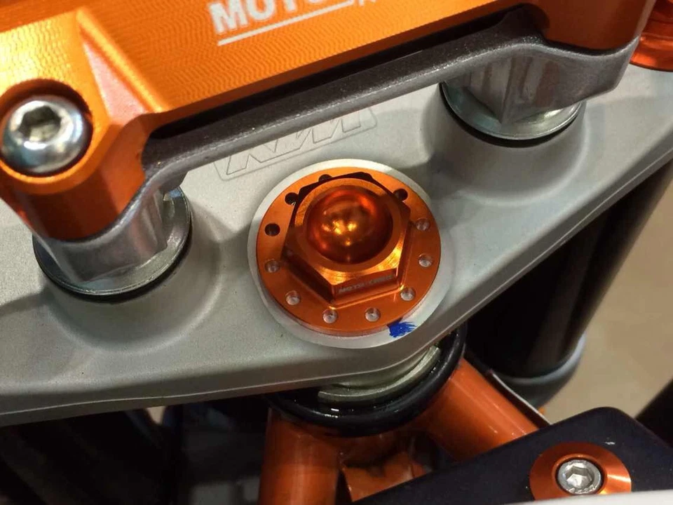 Puente horquilla tornillo aluminio KTM Duke 125 200 390 XP naranja ¡Nuevo! Foto 2 de 2