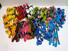 Lot of 200 Embroidery Floss Thread Skeins All Colors 100 Cotton