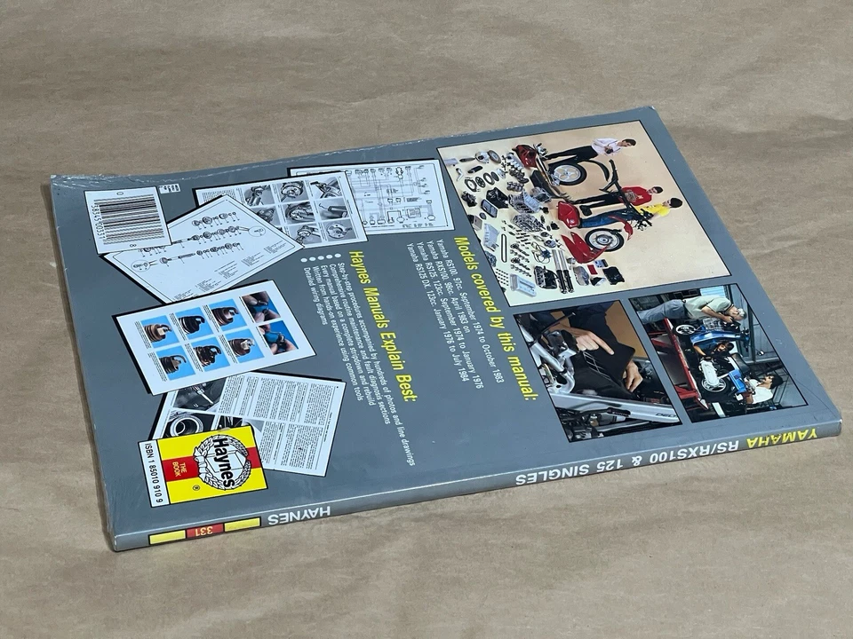 Manual de reparación de servicio de taller Haynes 331 74-93 Yamaha RS100 RXS100 RS125 DX Foto 3 de 3