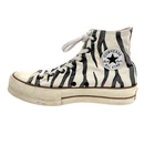 Womens 9.5 Converse Chuck Taylor Platform Zebra Stripe Black White High Top