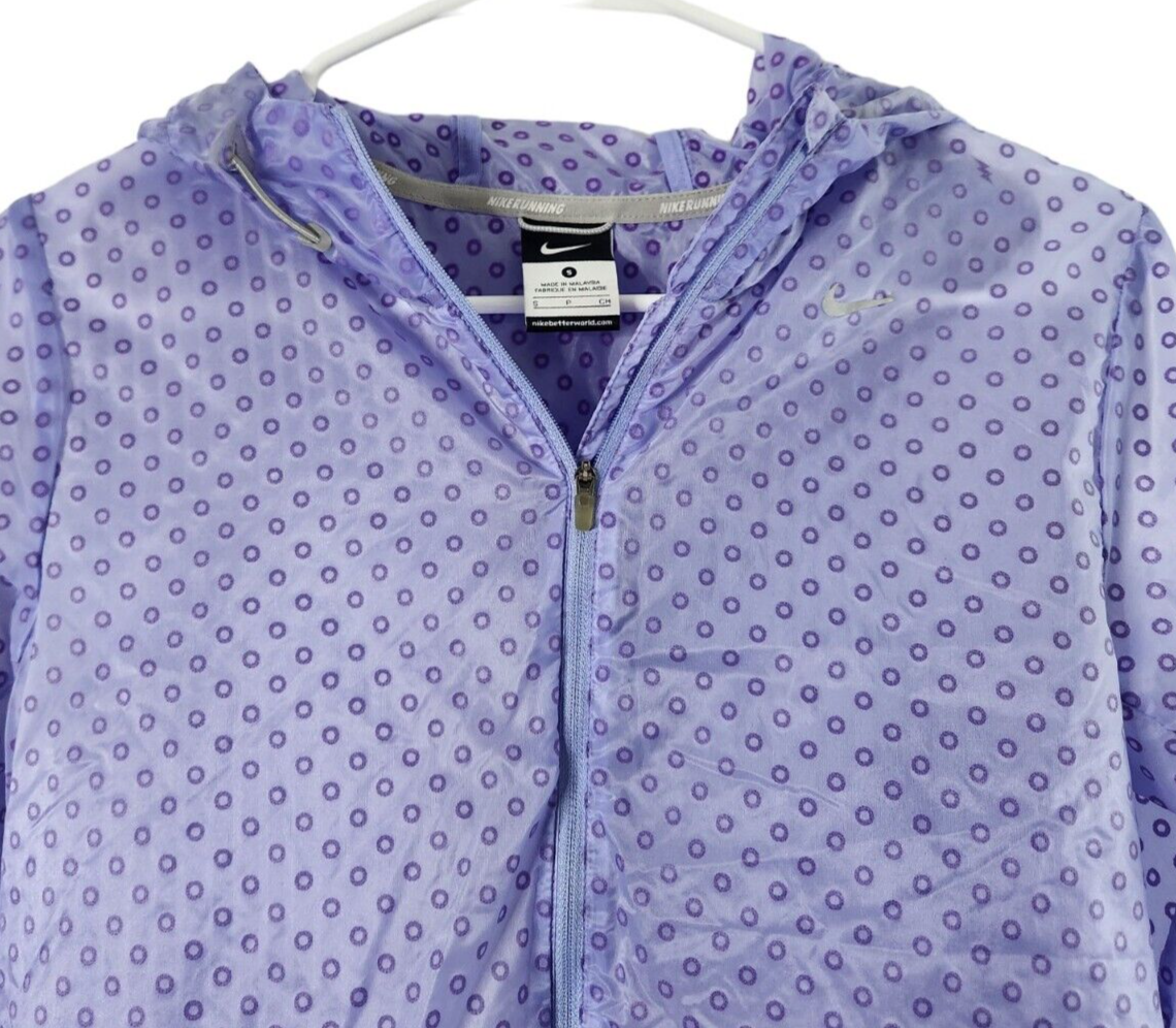 SACAI X NIKE Giacca a vento leggera Nike donna S full zip manica lunga a pois