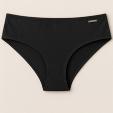 E et D 3038 Bikini Briefs Black Trim Modern Detail Mid Rise Soft Stretch