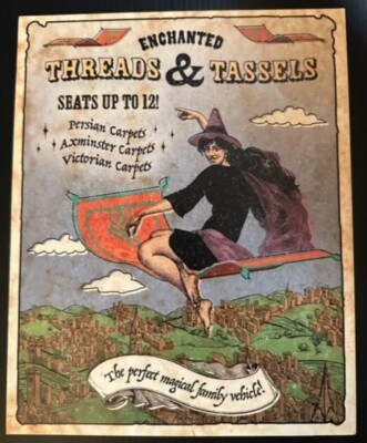 Threads & Tassels Advertisement Page, Wizarding Trunk Harry Potter Flying Carpet