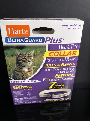 Hartz Ultra Guard Plus Flea & Tick Break-Away Collar for Cats and Kittens, White