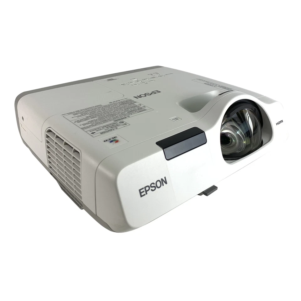 Epson PowerLite 520 3LCD Projector Short-Throw 2700 ANSI 1080p - 380 Hours Used! - Image 3 of 4