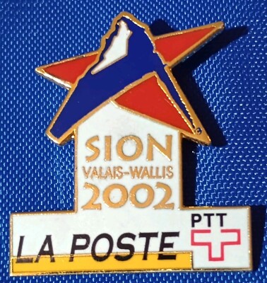 2002 SION VALAIS-WALLIS LA POSTE CANDIDATE BID CITY OLYMPIC PIN