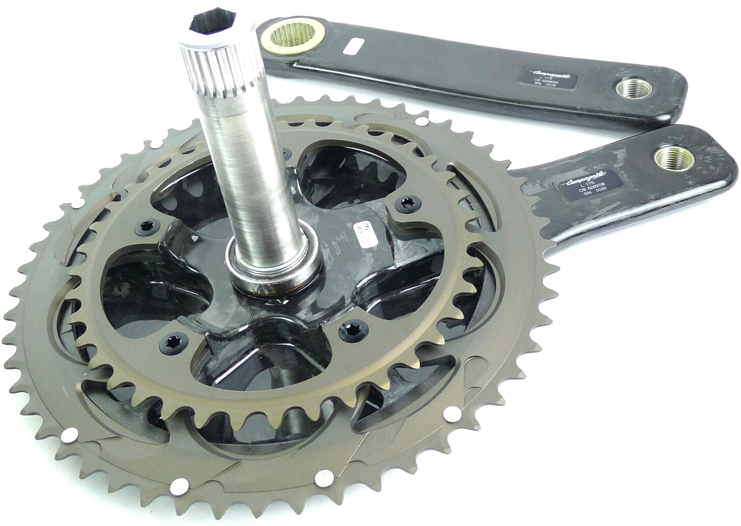 Campagnolo Bullet Crankset Carbon 11 SPD 175mm 53/39 ceramic bearings