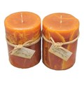 Cinnamon Orange Pillar Candle Décor Candles