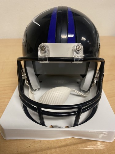 Mark Ingram Baltimore Ravens autographed signed VSR4 Mini Helmet Beckett - Picture 7 of 14