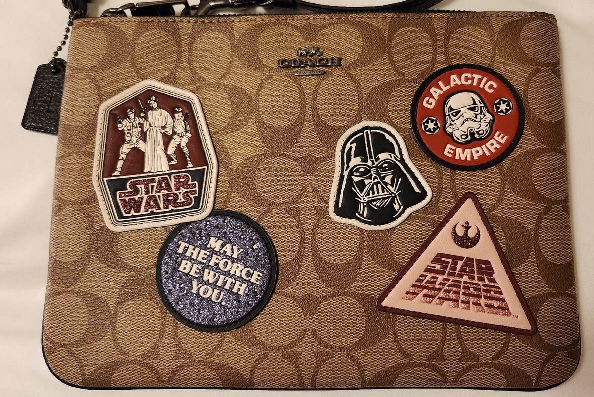 Rare & New W Tag! Coach STAR WARS Pouch In Signature Canvas With