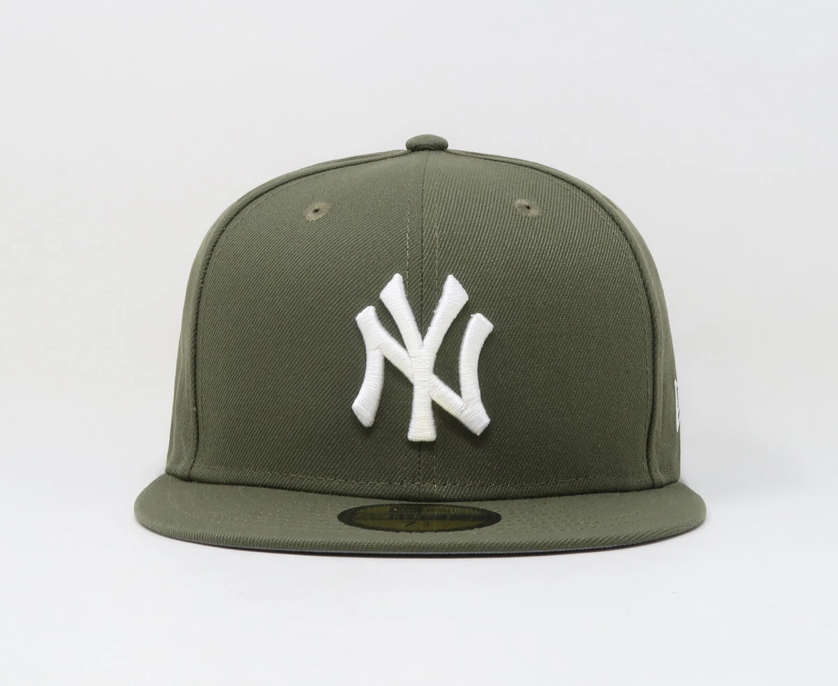 New Era 59Fifty Men's Cap MLB Basic New York Yankees Olive Green Fitted Hat