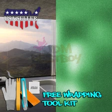 【Frosted Film】 Green Glass Home Bathroom Window Security Privacy Sticker Sheet