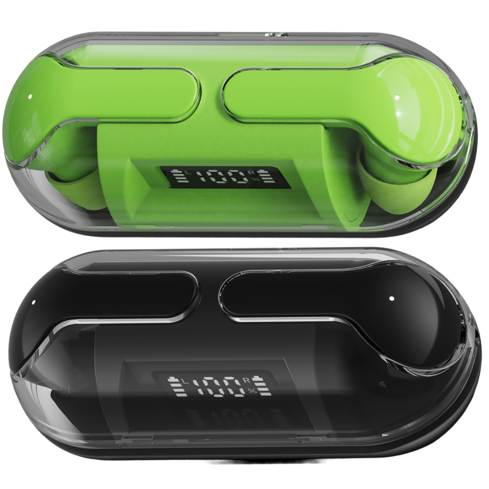 Wireless Headphones Earbuds in Ear Buds Stereo Earphones Digital Display usual