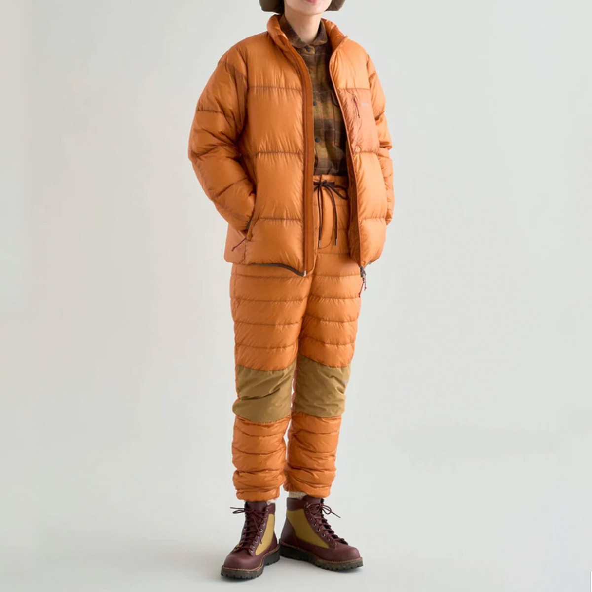NANGA Portable MOUNTAIN LODGE DOWN JACKET RUSTY ORANGE WOMEN M
