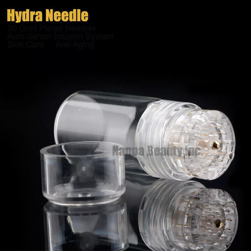 Hydra 20 pins Derma Roller With bottle Skin Therapy Auto Serum Infusion System