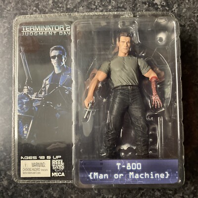 NECA Terminator 2 T2 T-800 Man or Machine Action Figure T800 Endoskeleton