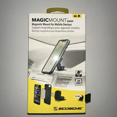 Scosche MagicMount Dash Magnetic Mount for Mobile Devices, Black, MAGDM2